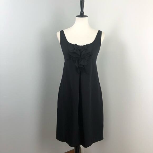 Diane von Furstenberg Adalina Black Mini Dress Sz 8 Little Black Dress - Picture 3 of 9